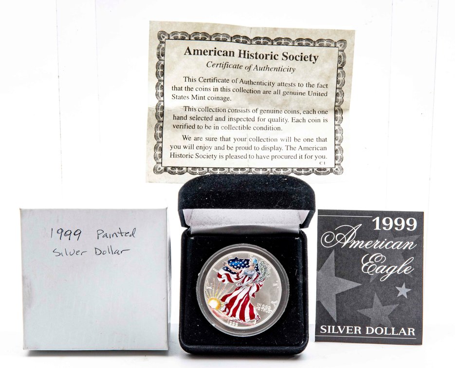 1999 Colorized American Silver Eagle 1oz Coins