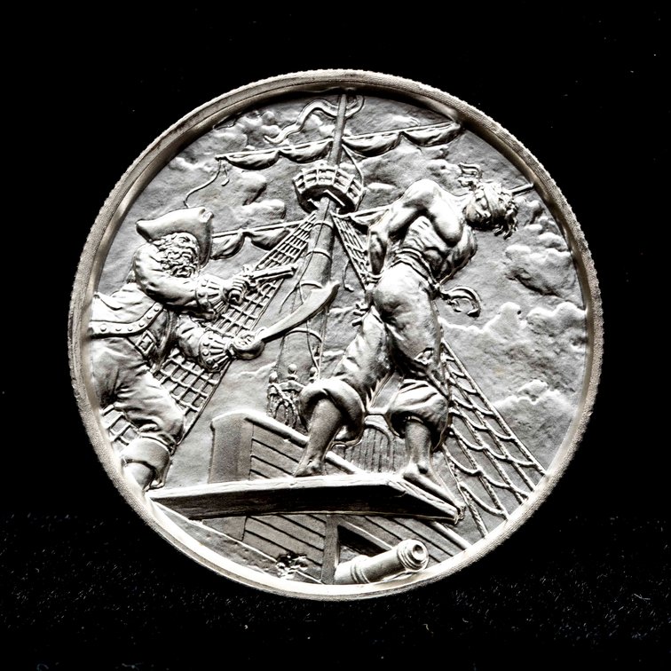 2 oz Elemetal Privateer High Relief Silver Round