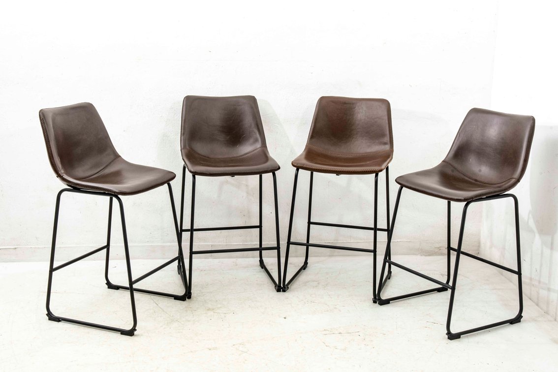 Set of Four Counter Height Chairs