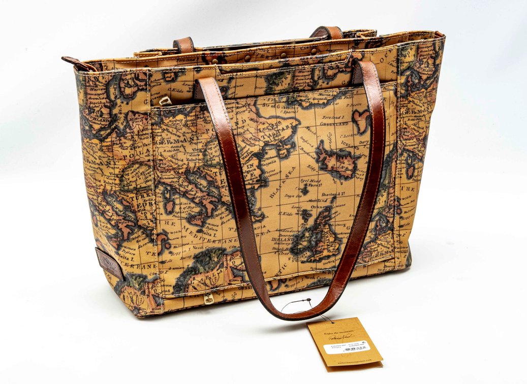 Patricia Nash European Map Print Silvi Tote