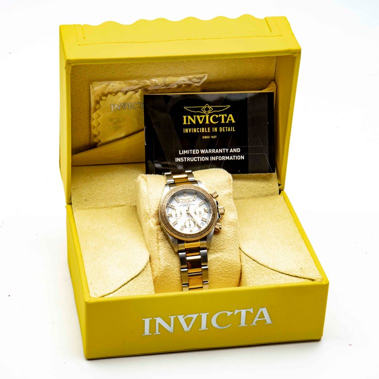 Invicta Speedway 0.86ct Diamond Women's Watch +Cas