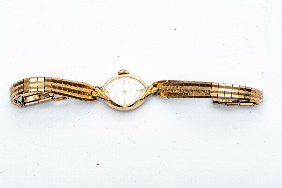 14K Y. Gold Gruen Watch- 13.1 G