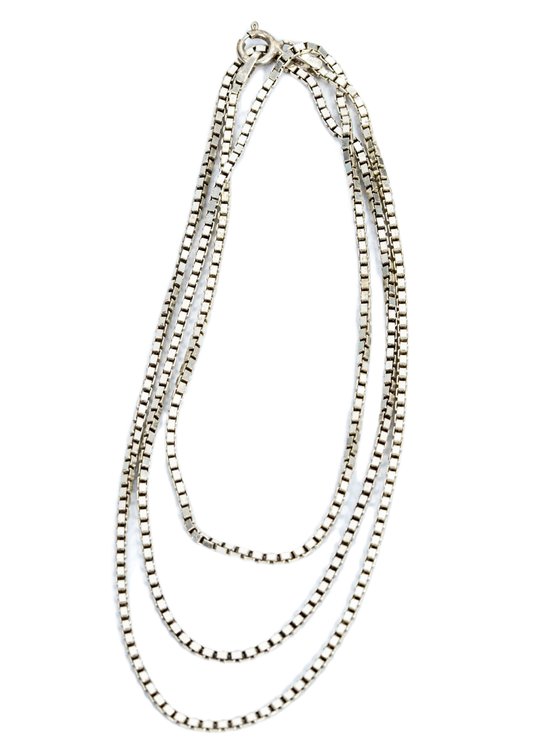 24" Sterling Box Chain- 6.8 G