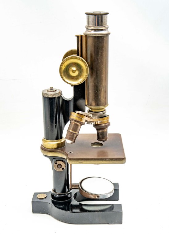 1904 Bausch & Lomb Brass Microscope No. 44556