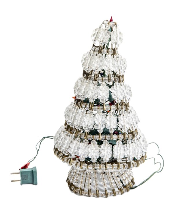 Handmade Vintage Safety Pin Christmas Tree Topper