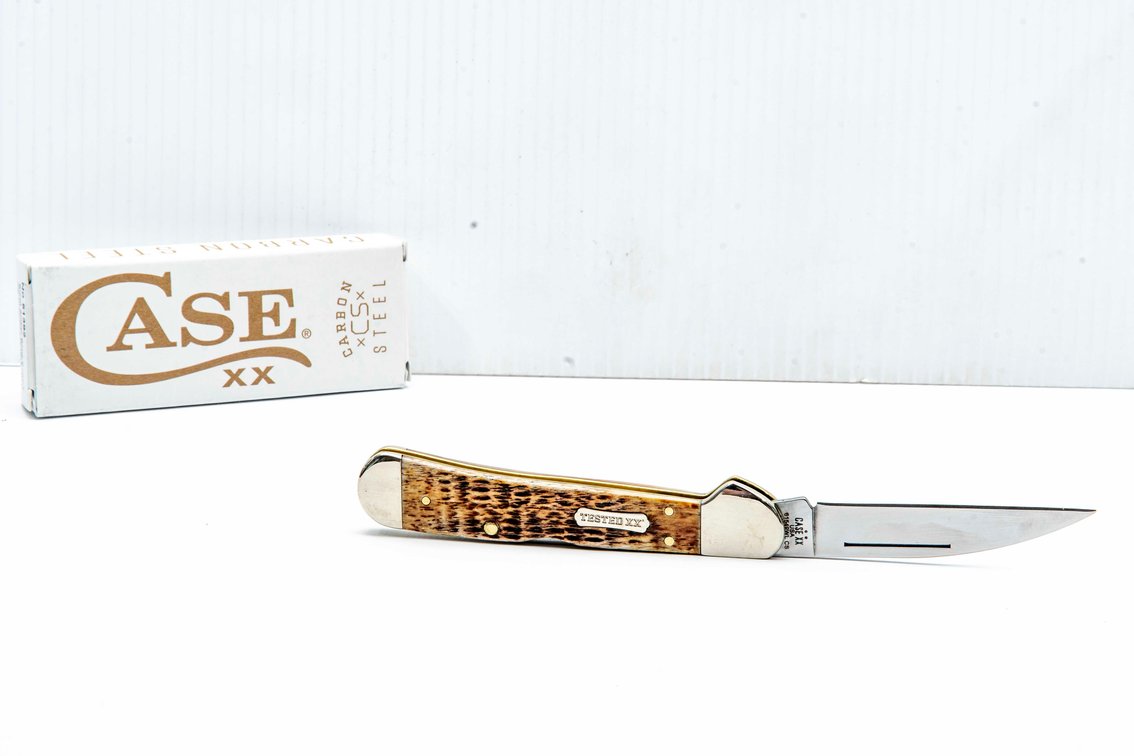 Case 61549WL CS Burnt Amber Bone Copperlock Knife