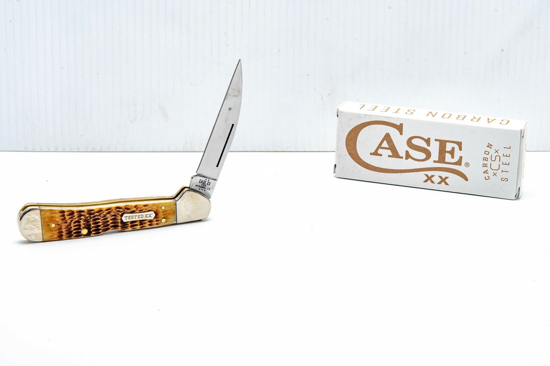 Case 61549WL CS Burnt Amber Bone Copperlock Knife