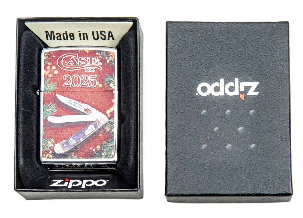 Zippo 2025 Case Christmas Trapper Lighter - NIB