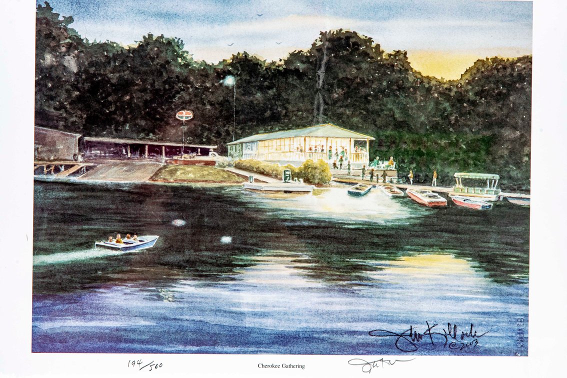 John Kollock S/N Print - Cherokee Gathering