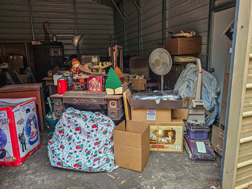 Contents of Storage Building Garage