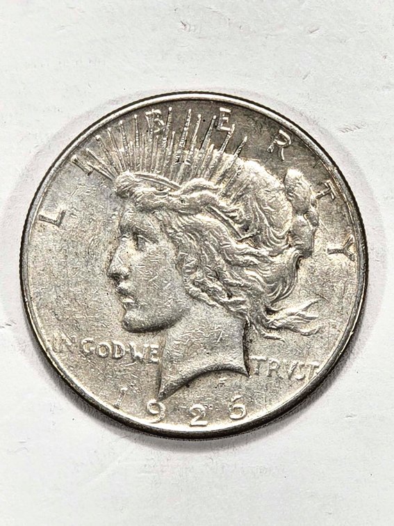 1926-S Peace Silver Dollar in Estimated XF Conditi