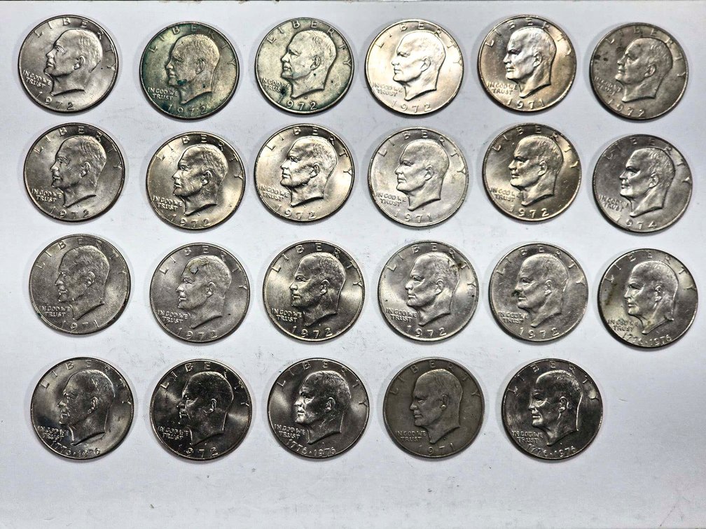 1970s Eisenhower Dollar Coins