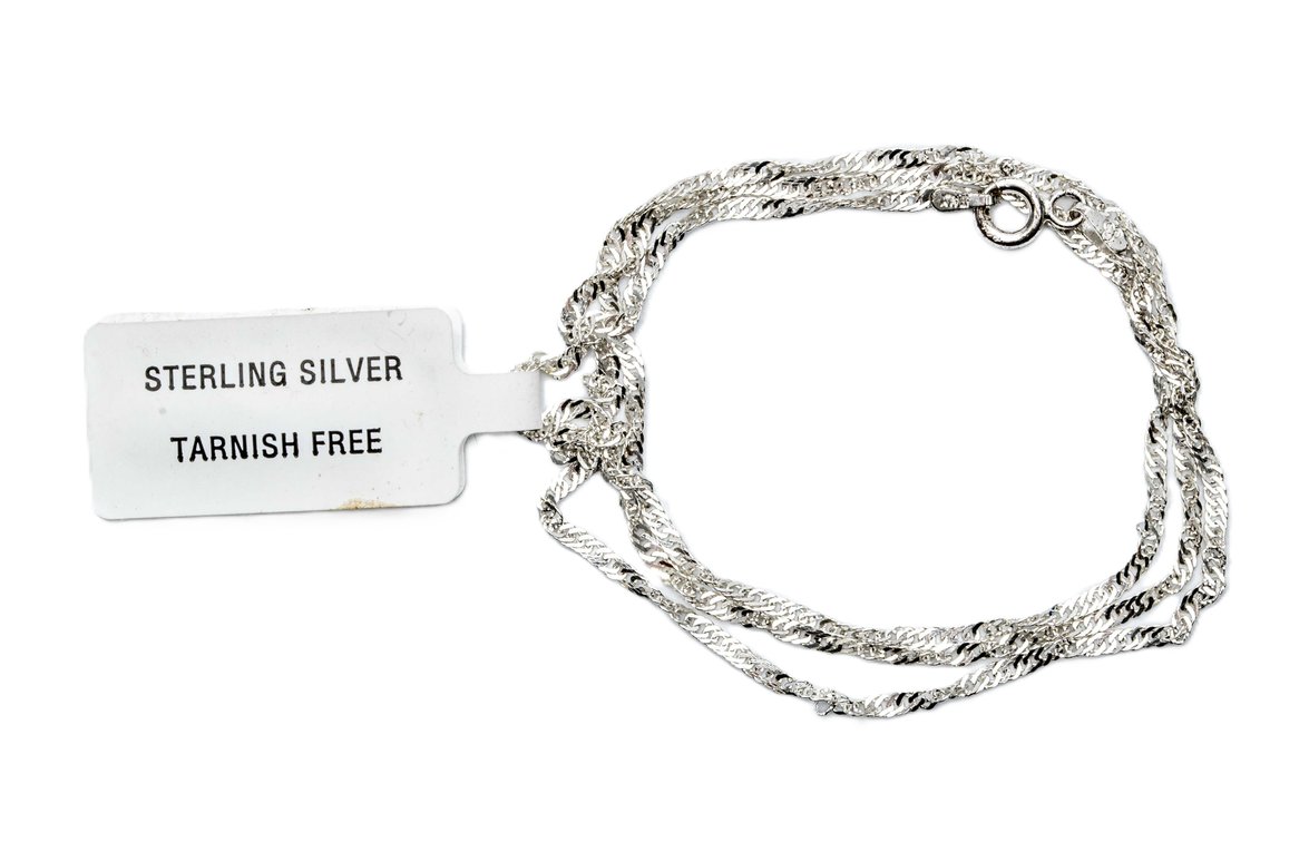 20" Sterling Twisted Chain- 2.1 G
