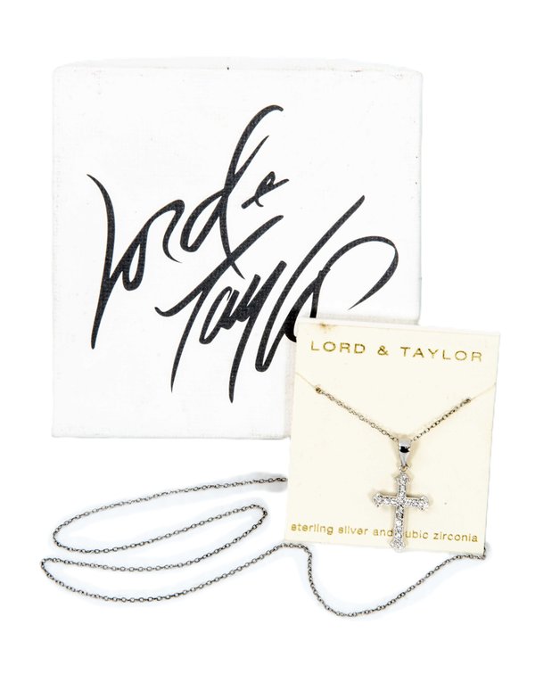 Sterling Cross & Chain- Lord & Taylor- 2.3 G