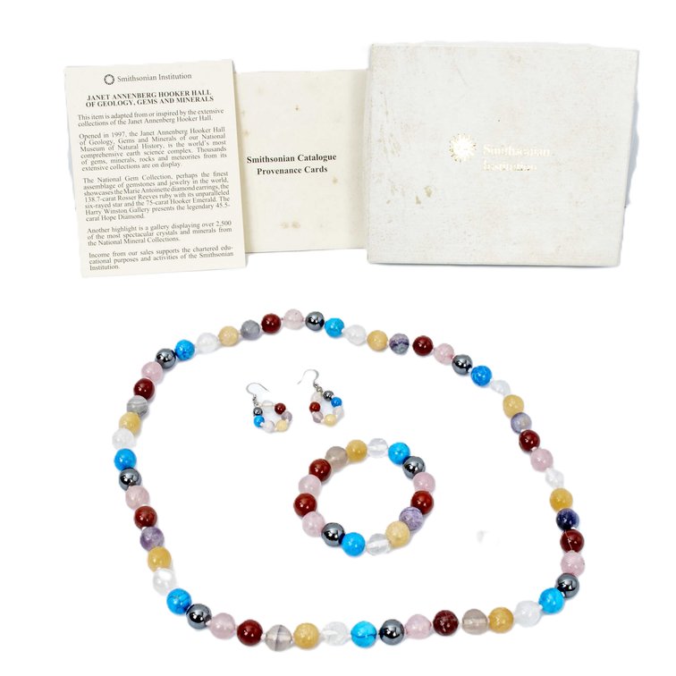 Semi-Precious Stone Orb Beaded Jewelry Set