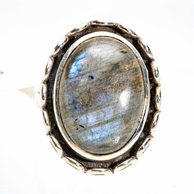 Sterling & Labradorite Ring- 7.8 G