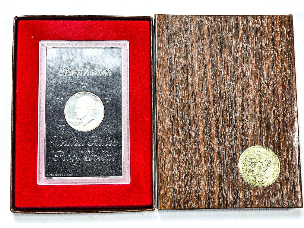 1971 Eisenhower Silver Dollar Proof Coin in Origin