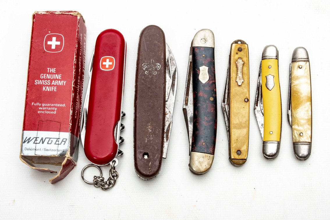 5 Imperial Knives & a Wenger Swiss