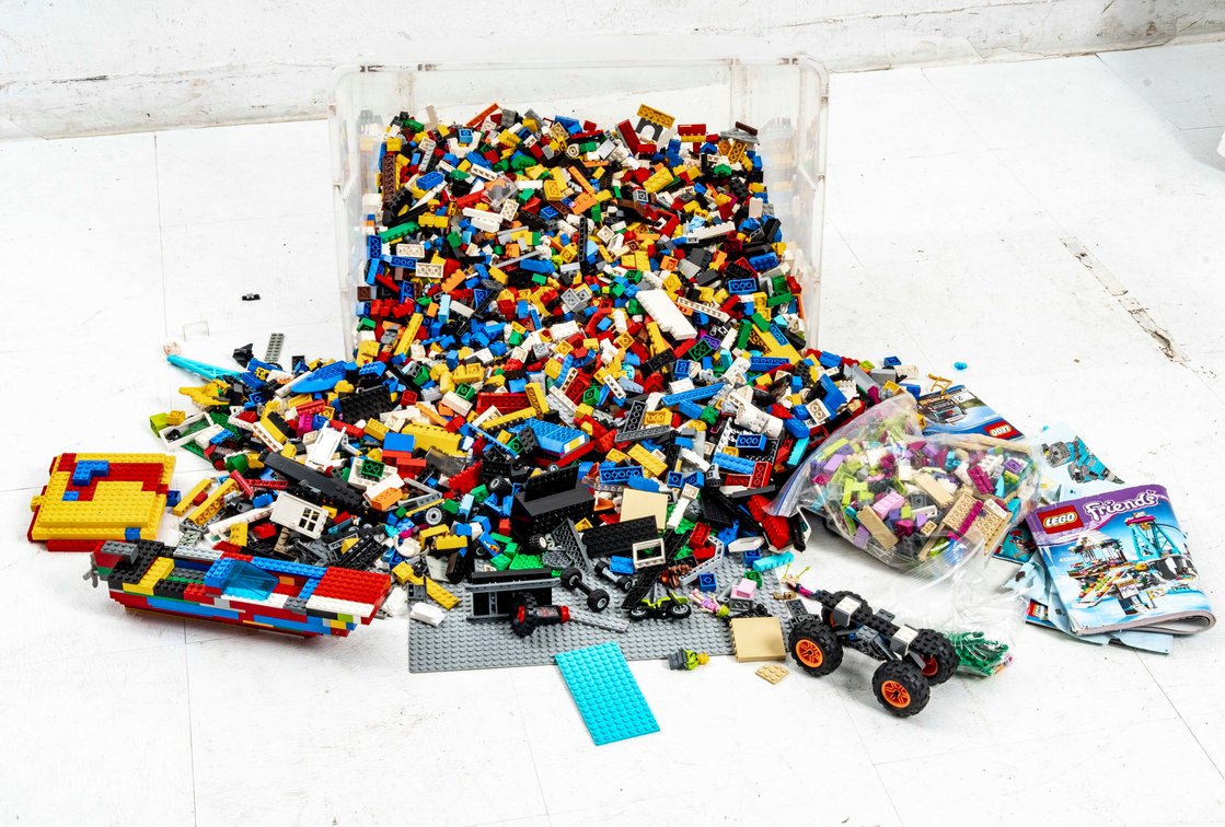22lb. Tote of Loose Legos