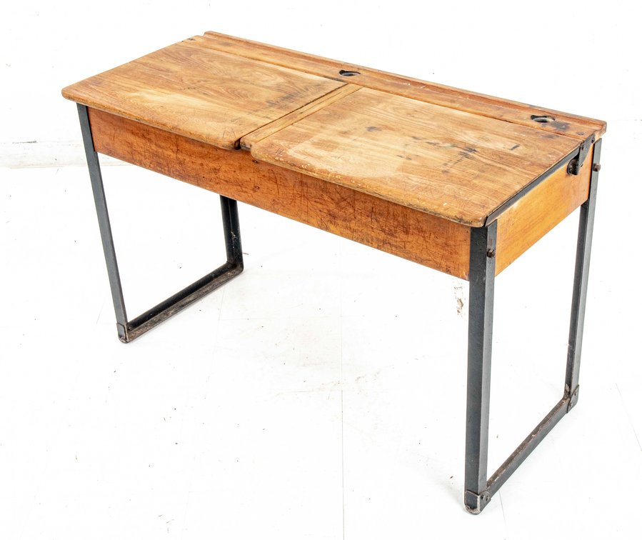 Antique Double Student Desk