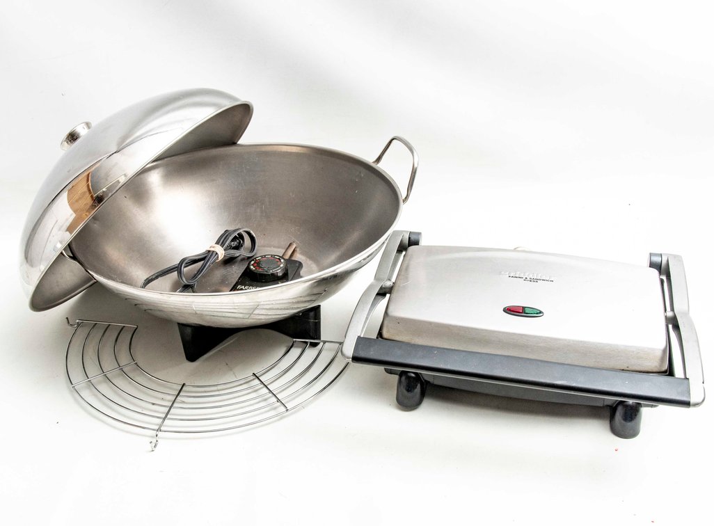 Faberware Electric Wok & Cuisnart Panni Press