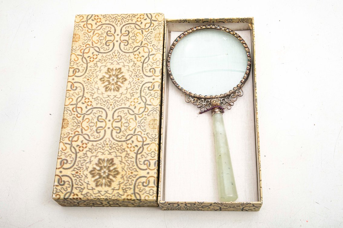 Jade Handled Magnifying Glass