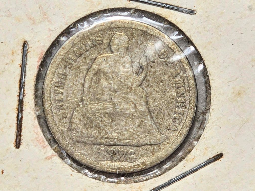 1876 Seated Liberty Dime