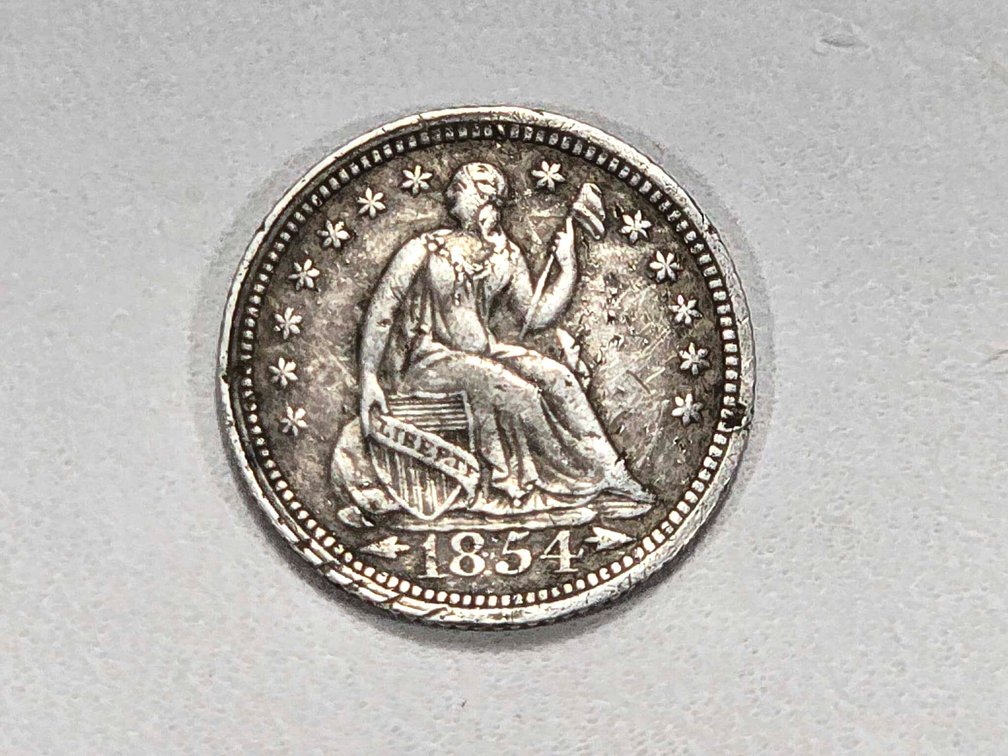 1854 United States Liberty Seated Half Dime