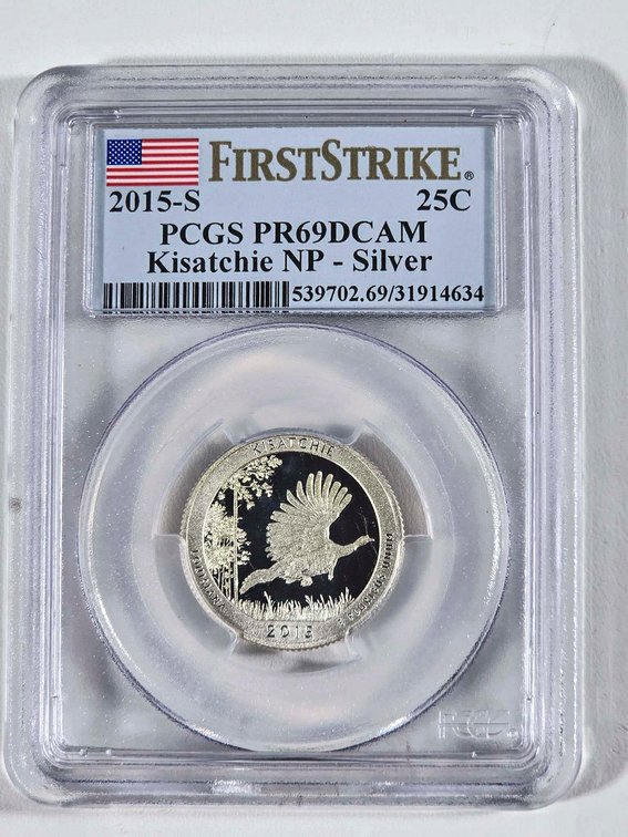 2015-S PCGS PR70 DCAM Kisatchie National Forest Si