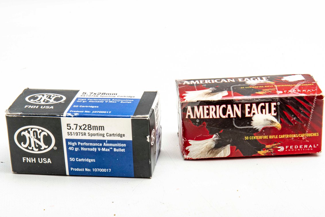 100 Rounds of 5.7x28mm Ammunition (2 Boxes)