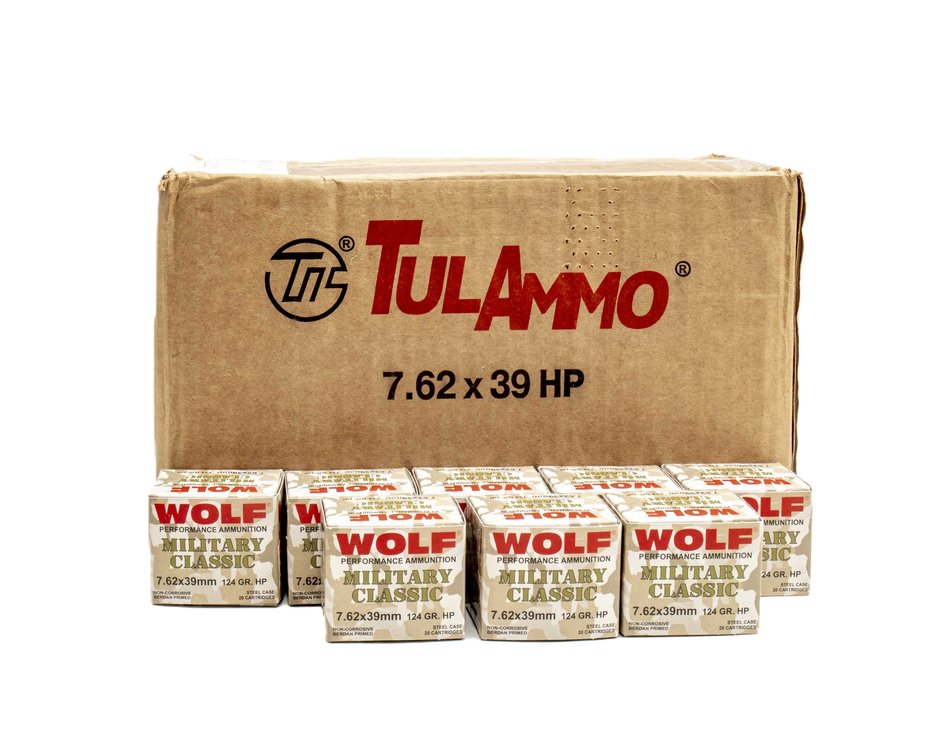 1160rds of Boxed 7.62x39mm Steel Case Ammo