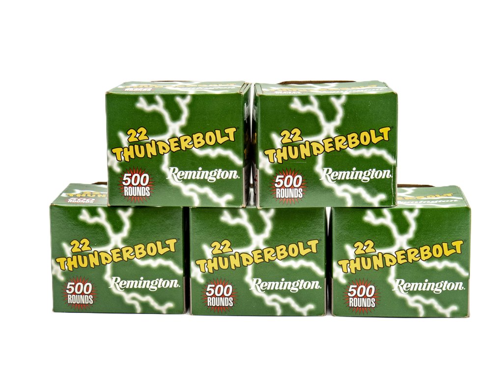 2500rds of Remington Thunderbolt 22LR Ammo