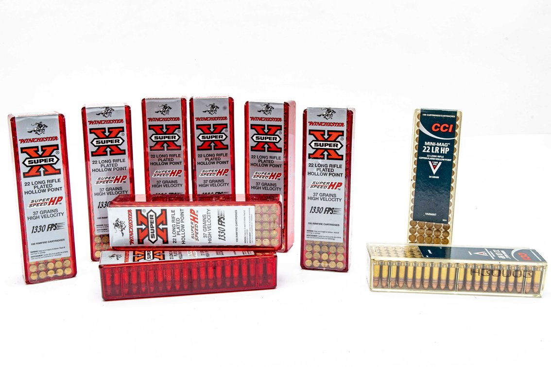 1000rds of .22 Long Rifle Winchester & CCI Ammo
