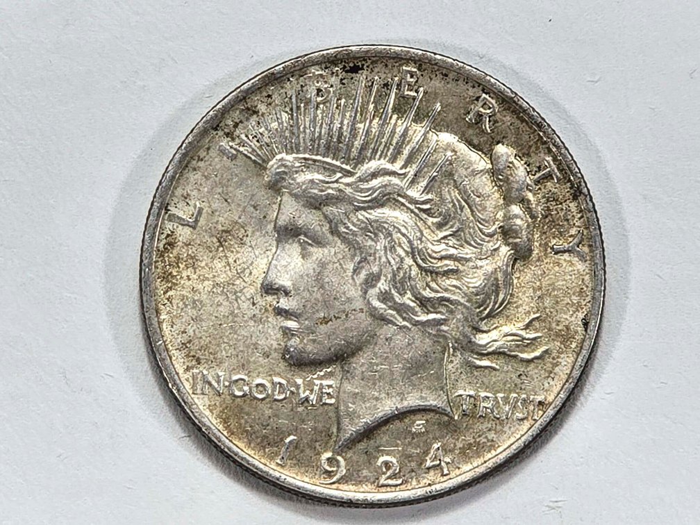 1924 Peace Silver Dollar in Circulated Condition