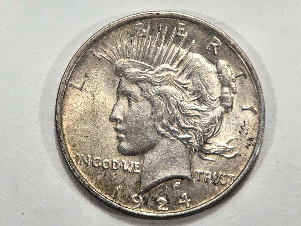 1924 Peace Silver Dollar Coin