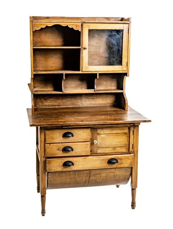 Antique Possum Belly Bakers Cabinet