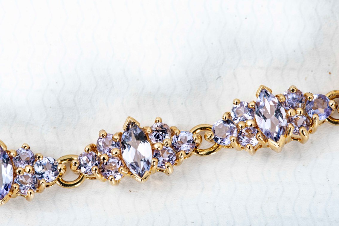 14K Yellow Gold Tennis Bracelet- 9.2 G