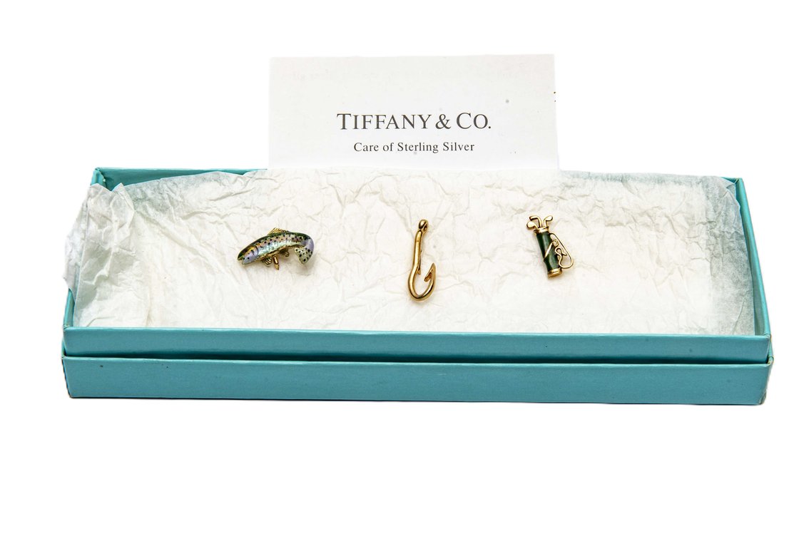 Three Tiffany & Co 14K Gold Tie Tacks- 11.4 G