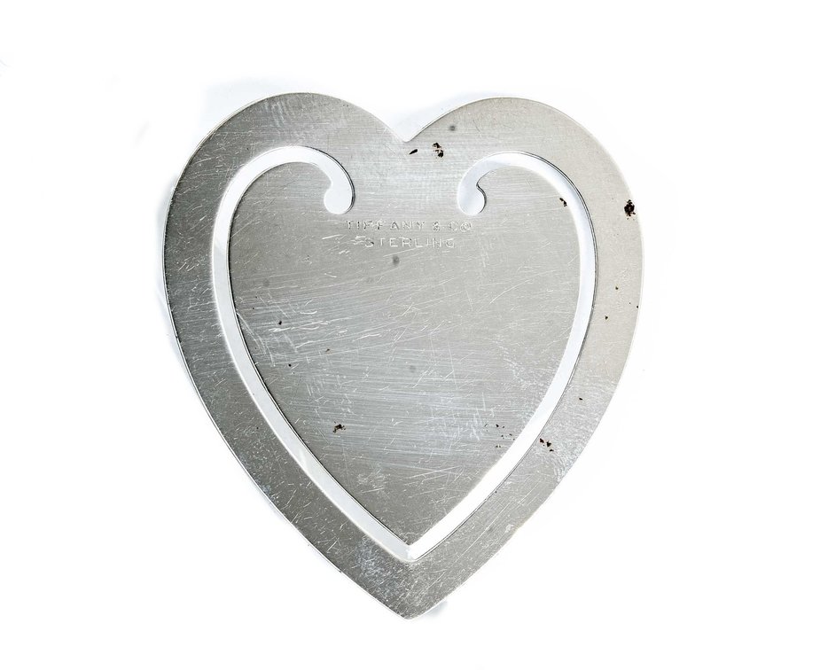 Tiffany & Co Sterling Heart Bookmark- 9.1 G