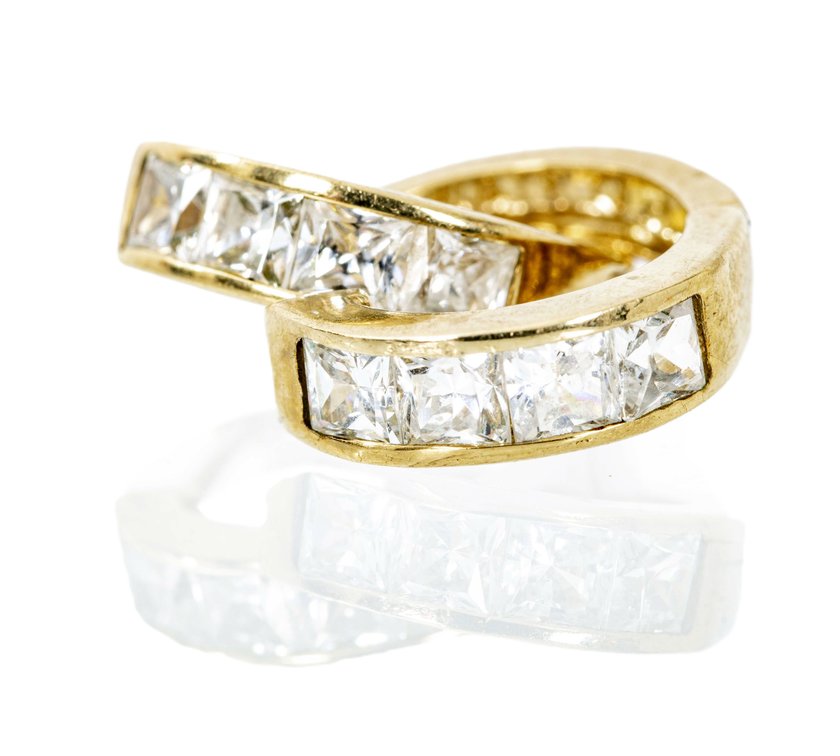 Pair of 10K Y. Gold Hoop Earrings- 2.6 G