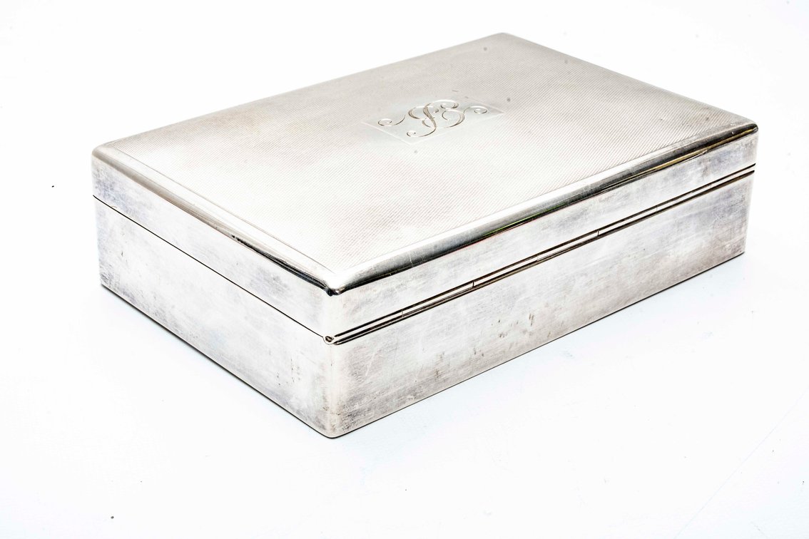 1933 English Sterling Silver Jewelry Box- 557 G
