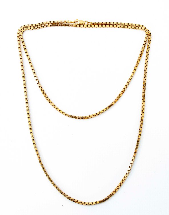 14K Y. Gold Box Chain- 24.5 G