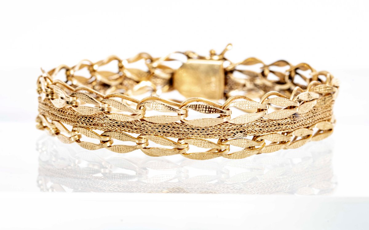 14K Yellow Gold Bracelet- 16.4 G