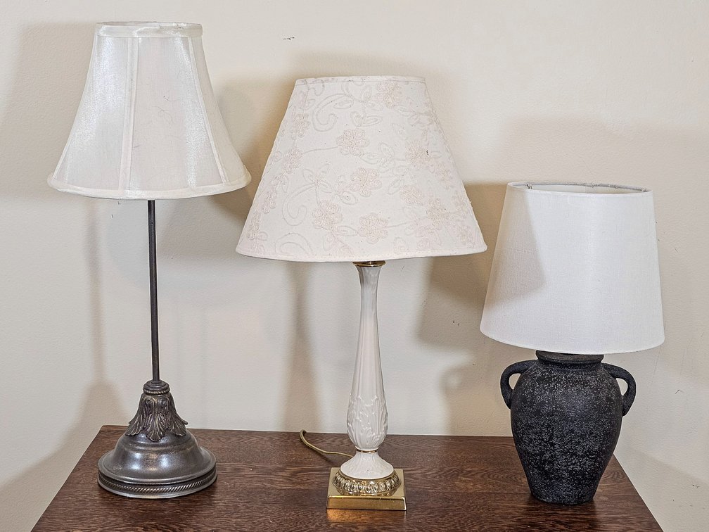 Three Accent Table Lamps