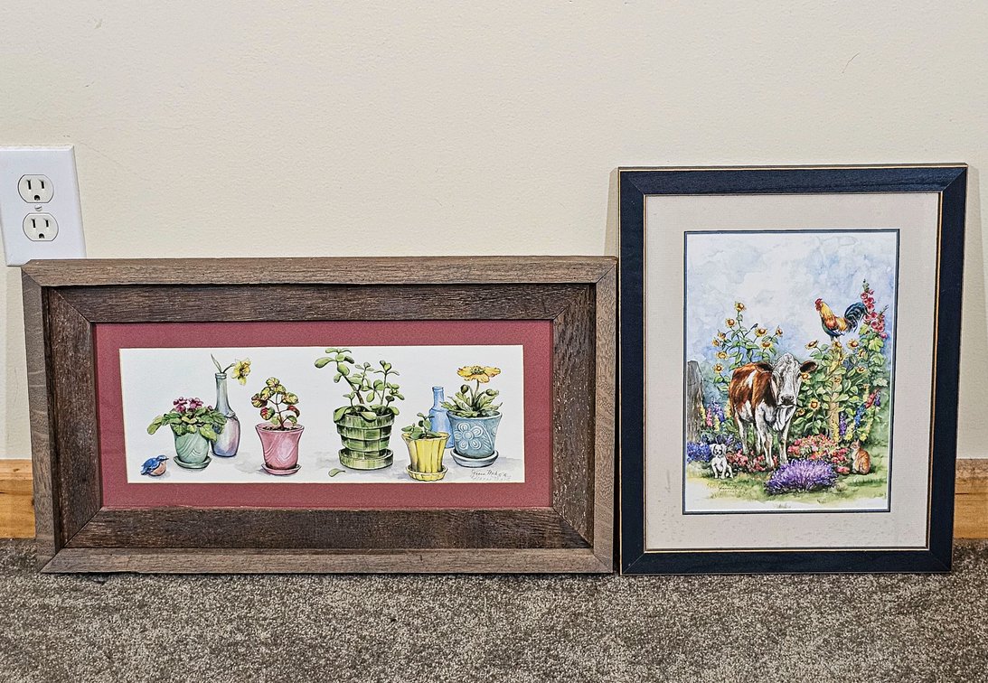 Two S/N Jeanne Mack Framed Prints