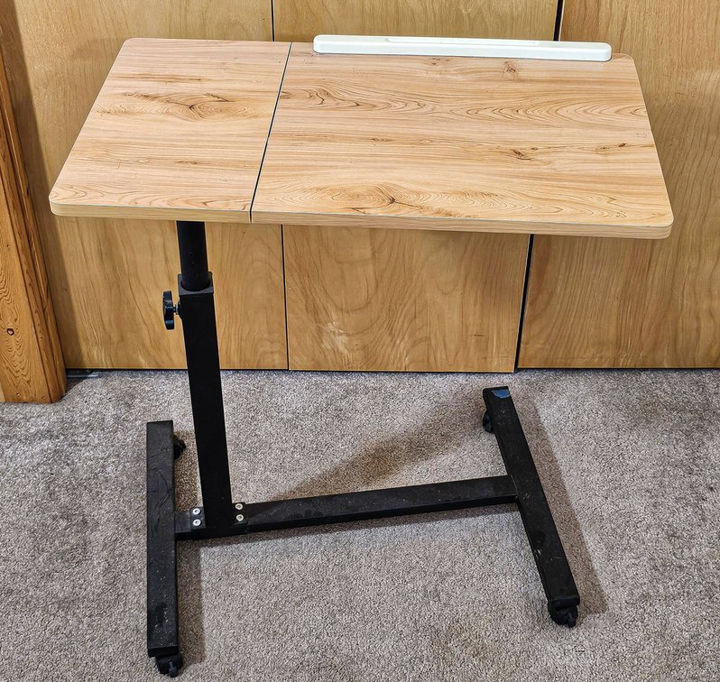 Adjustable Rolling Overbed Desk/Table