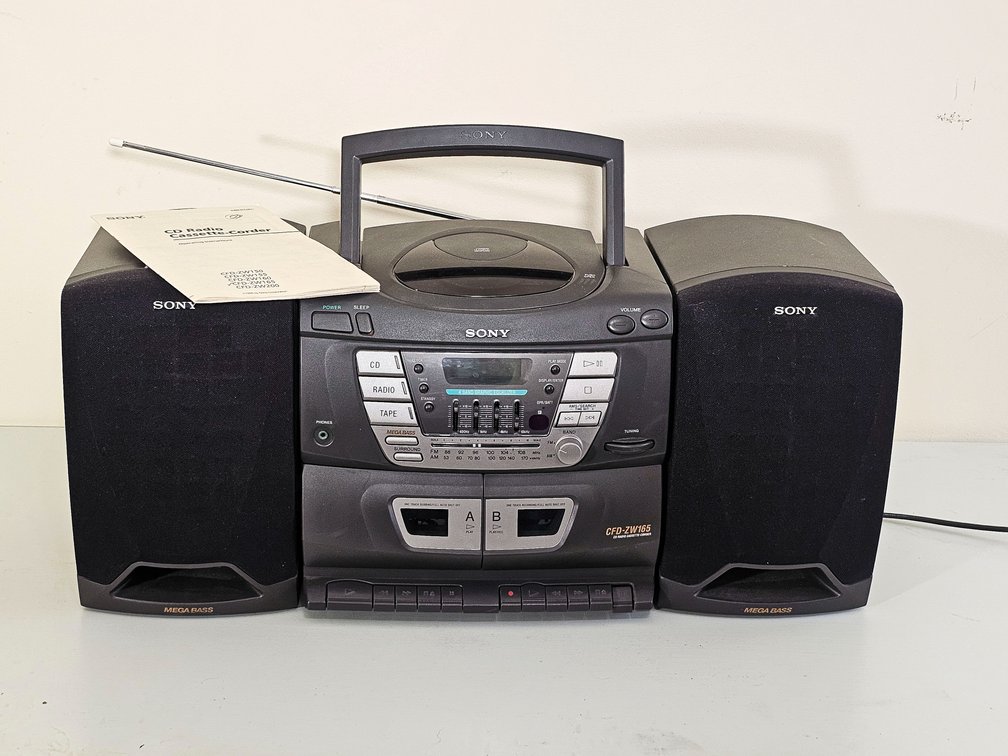 Sony Boombox CFD-ZW165 featuring CD, AM/Fm Radio, Cassettes