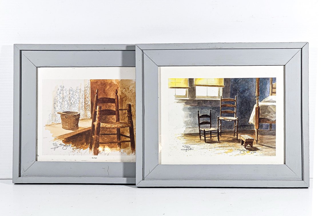 Two SN John Kollock Still Life Prints