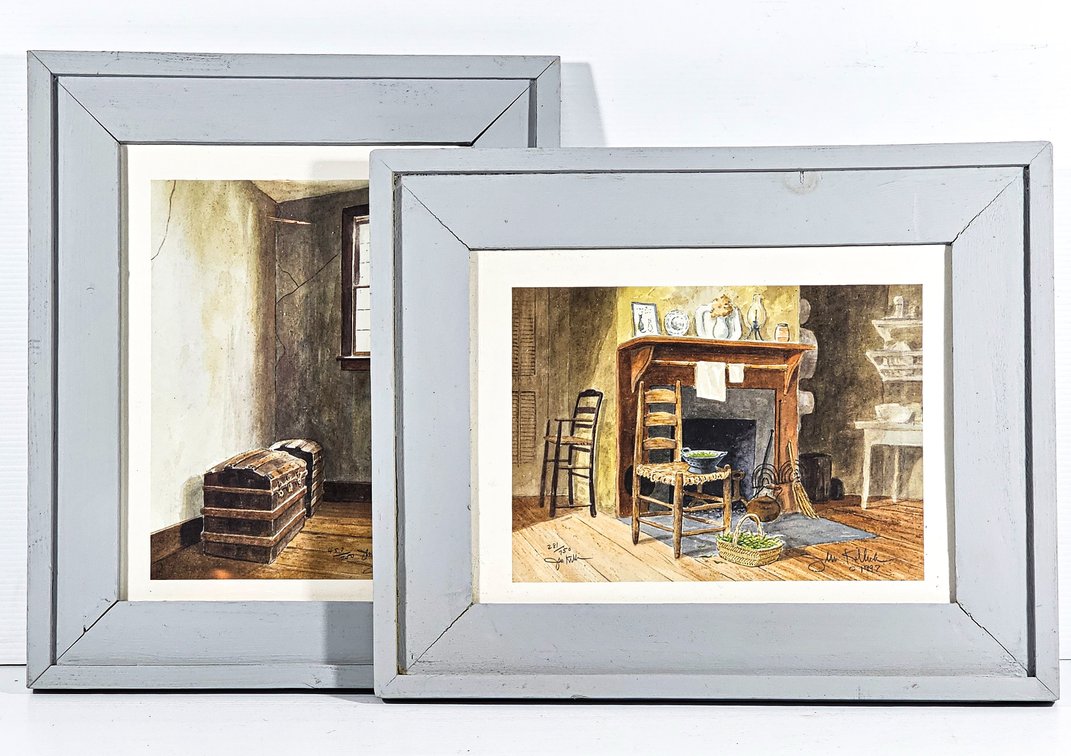 Two John Kollock SN Still Life Prints