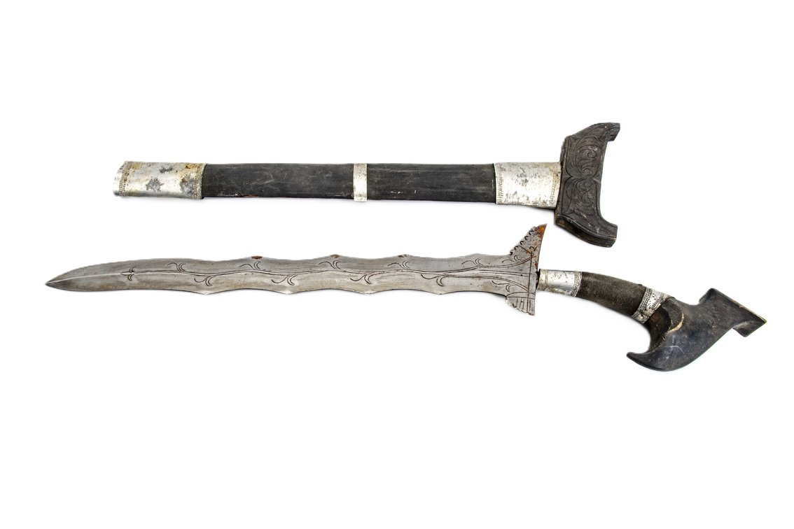 Balinese Kris Dagger with Scabbard